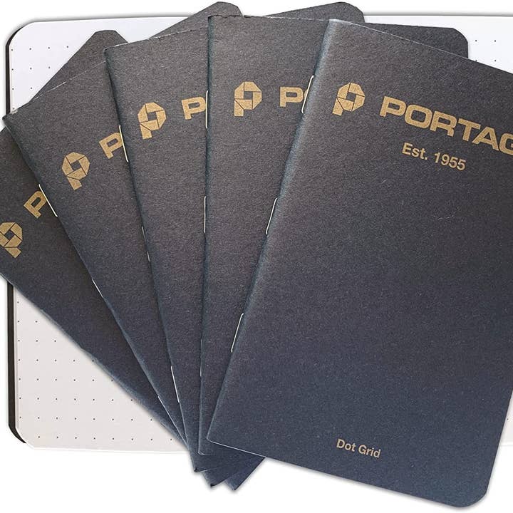 Portage Notebooks – Caderno por atacado – Bloco de notas para campo | 3,5" x 5,5" | 64 Páginas (pacote de 6)4