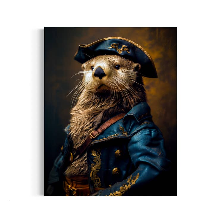 Sea Otter Portrait Wall Decor AS212 for wholesale by Salty Alyce