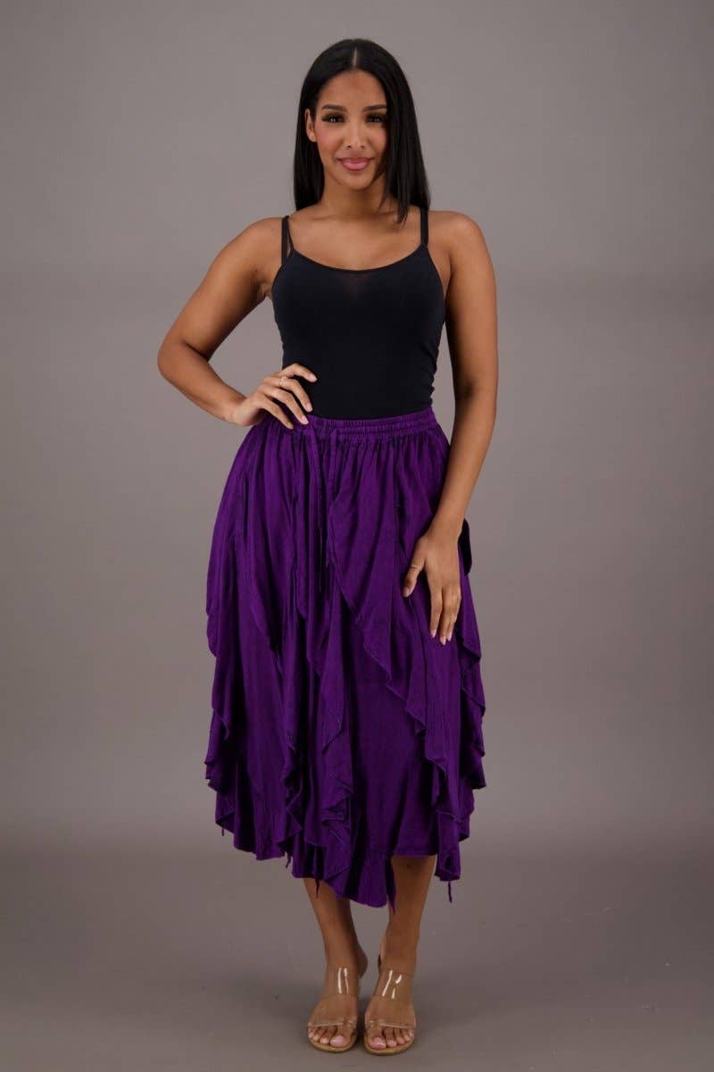 Advance Apparels - Vente Jupe – femme - Jupe Renaissance superposée 132267