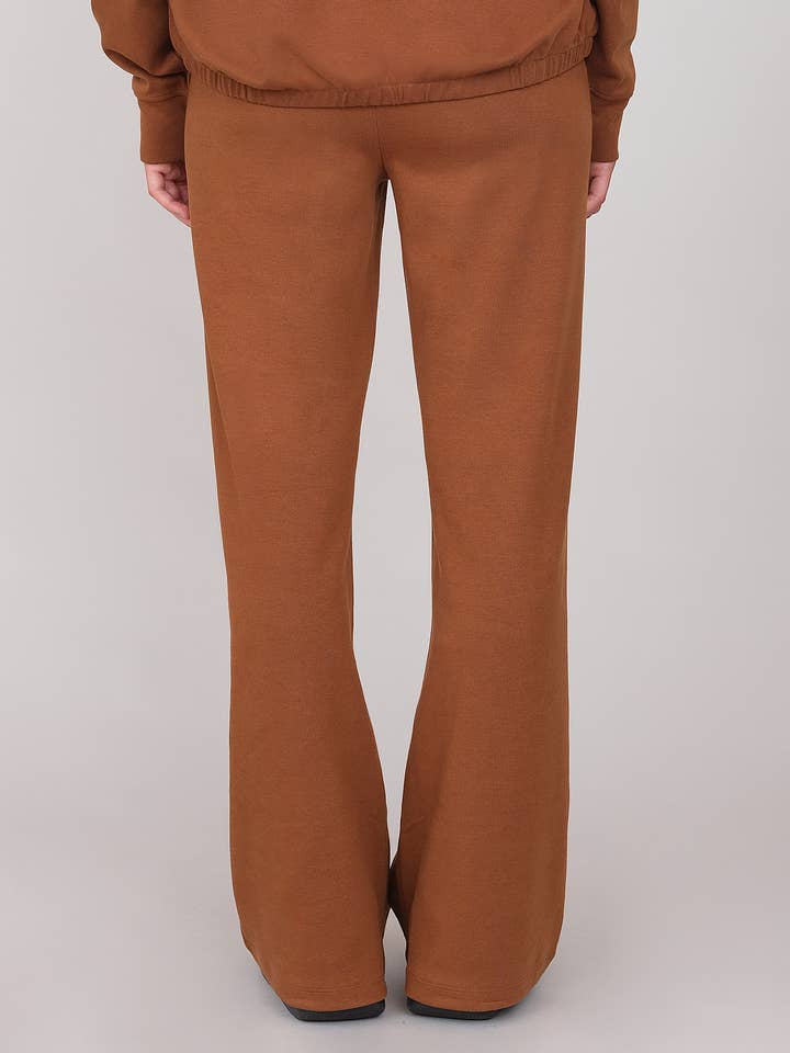 Peanut PALAZZO INTERLOCK PANTS for wholesale on Faire3