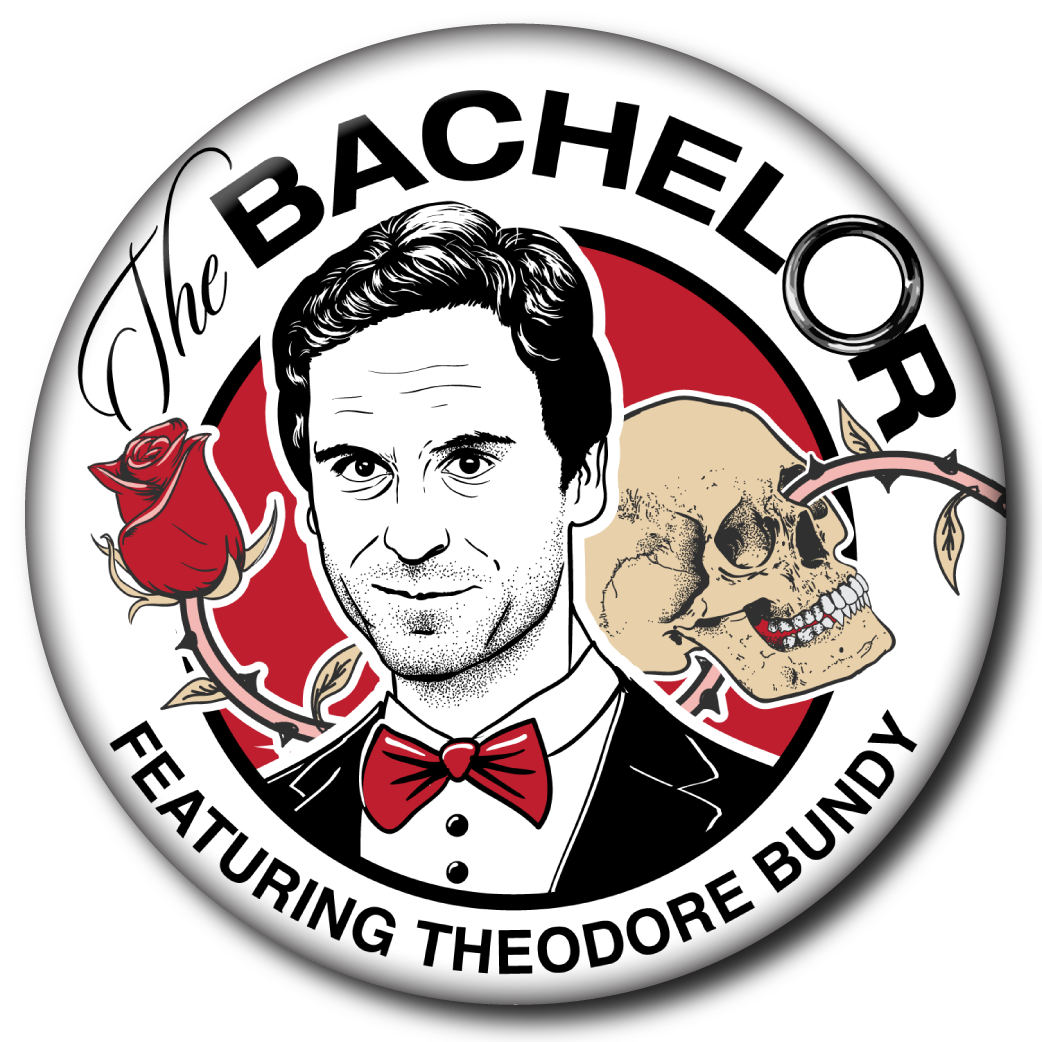 Static Cat Studio - Wholesale Lapel Pin/Button - The Bachelor Featuring Theodore Bundy – Pin2