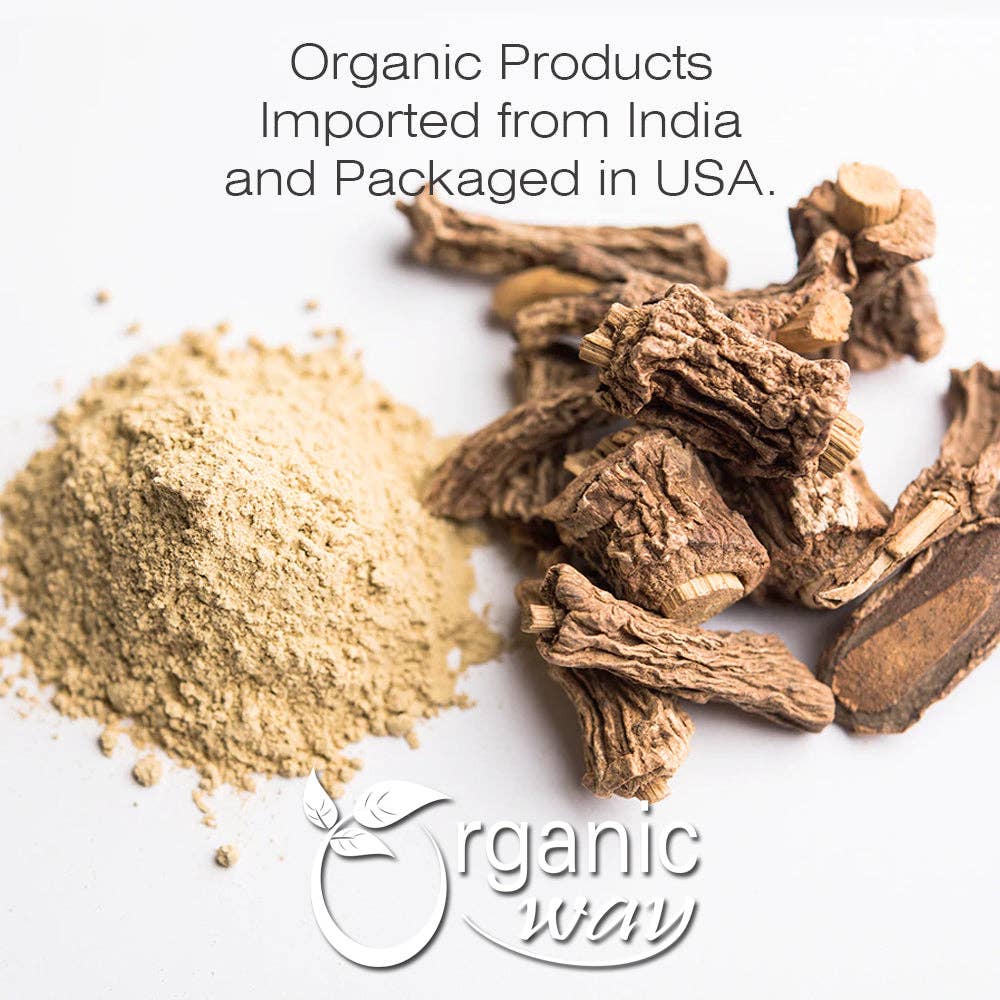 Organic Way LLC - Wholesale Herbs - Sarsaparilla/Anantamul Root (Hemidesmus indicus) Powder - Herbal Tea | USDA & Kosher Certified | Vegan, Non GMO & Gluten Free | Resealable Bag | 100% Raw from India1