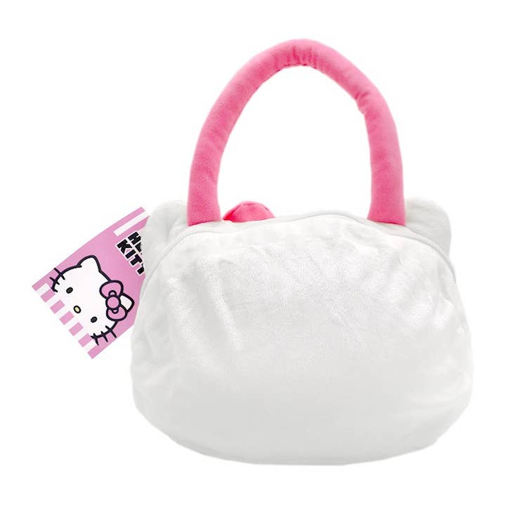 PINEAPPLE Beauty - Wholesale Top Handle Bag - Women's - UPD HBKA Hello Kitty Head Shaped Plush Handbag - 3 pcs