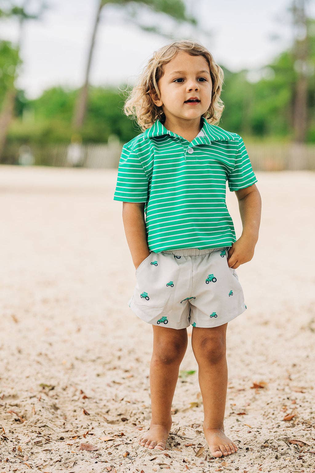 Sugar Bee Clothing - Wholesale Shorts - Kids - Boys Clothing - Boy Shorts - Tractors5