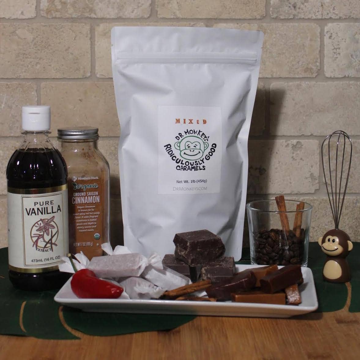 Dr. Monkey's Ridiculously Good Caramels - Wholesale Caramel - Monkey Mix2