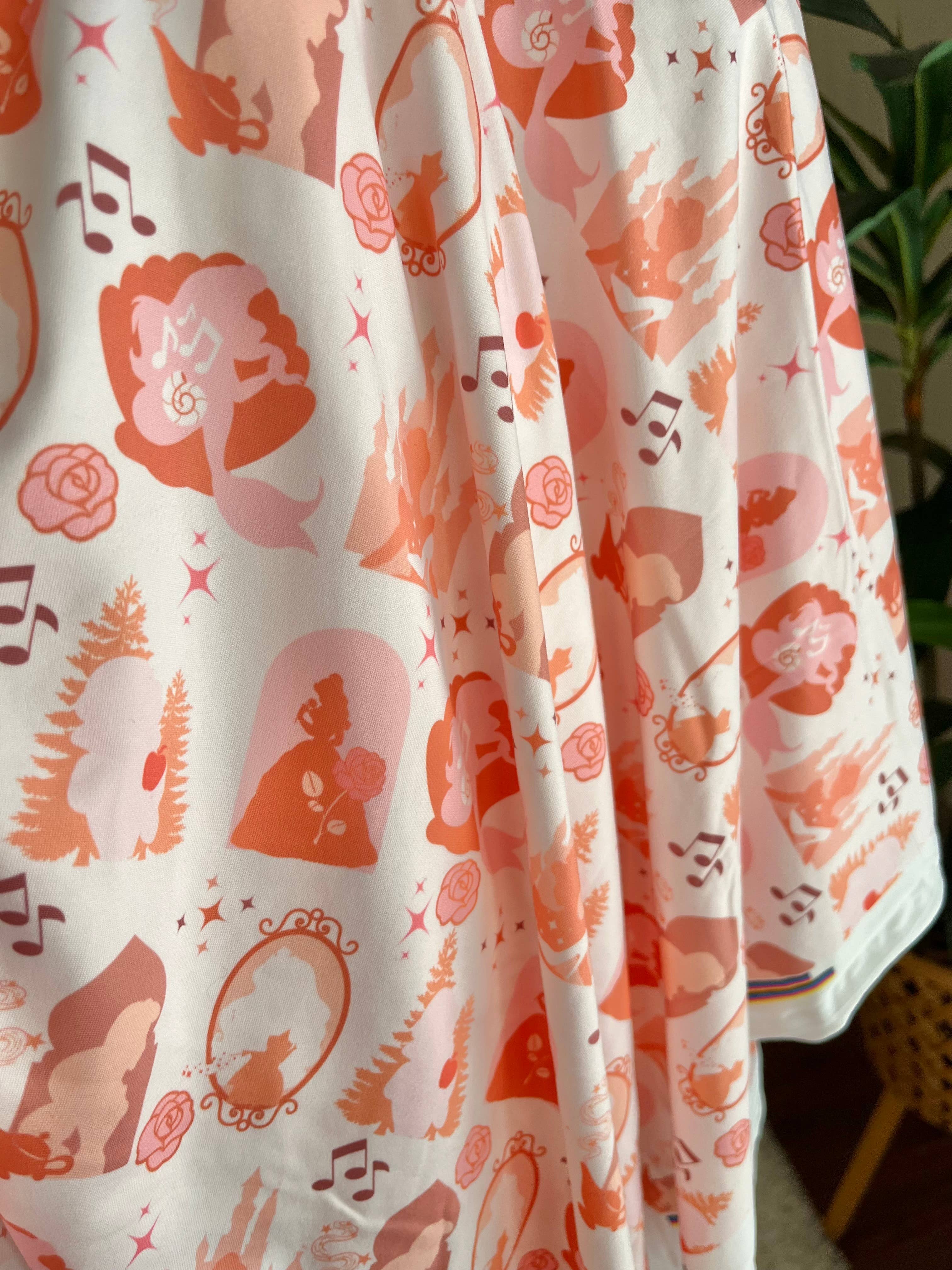 Jazy and Eve - Wholesale Fabric - Stretch fabric princess remnants, retro baby fabric,  1