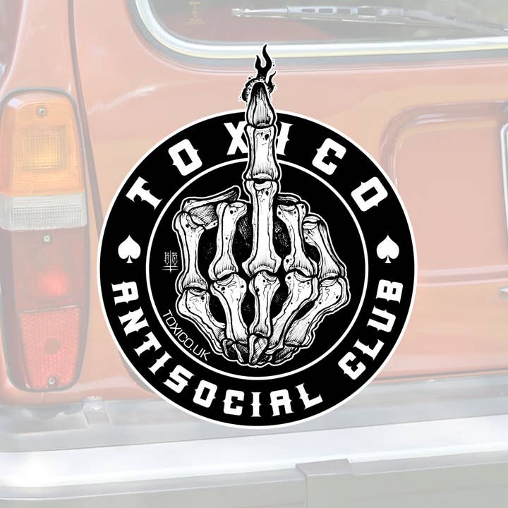 Toxico - Wholesale Sticker - Anti Social Alienation Sticker