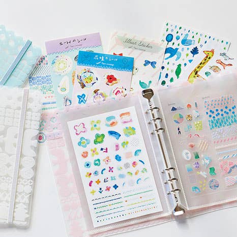 OTONA Sticker Collection - Binder Type for wholesale by HITOTOKI by KING JIM