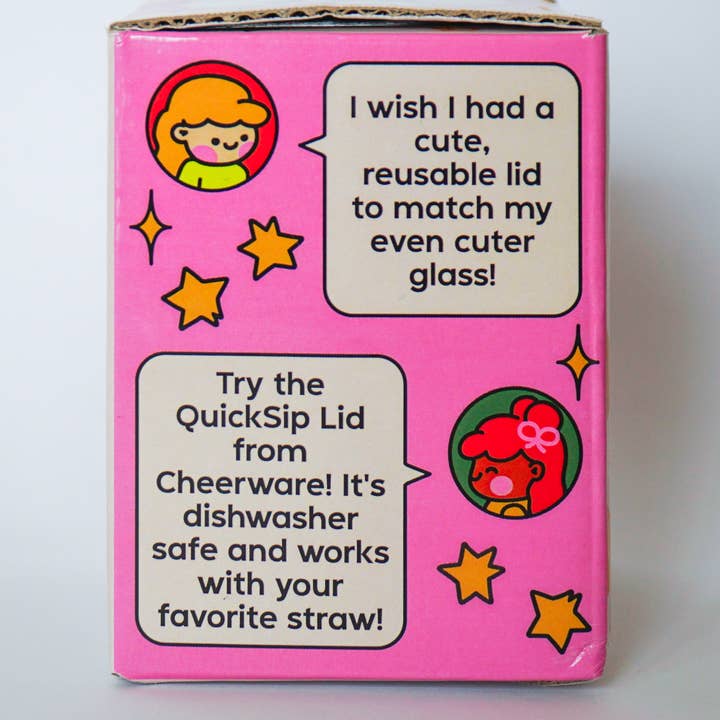 Cheerware – Tampas de bebidas por atacado – Tampa QuickSip | Tampa Reutilizável Fofa para Copos de Lata8