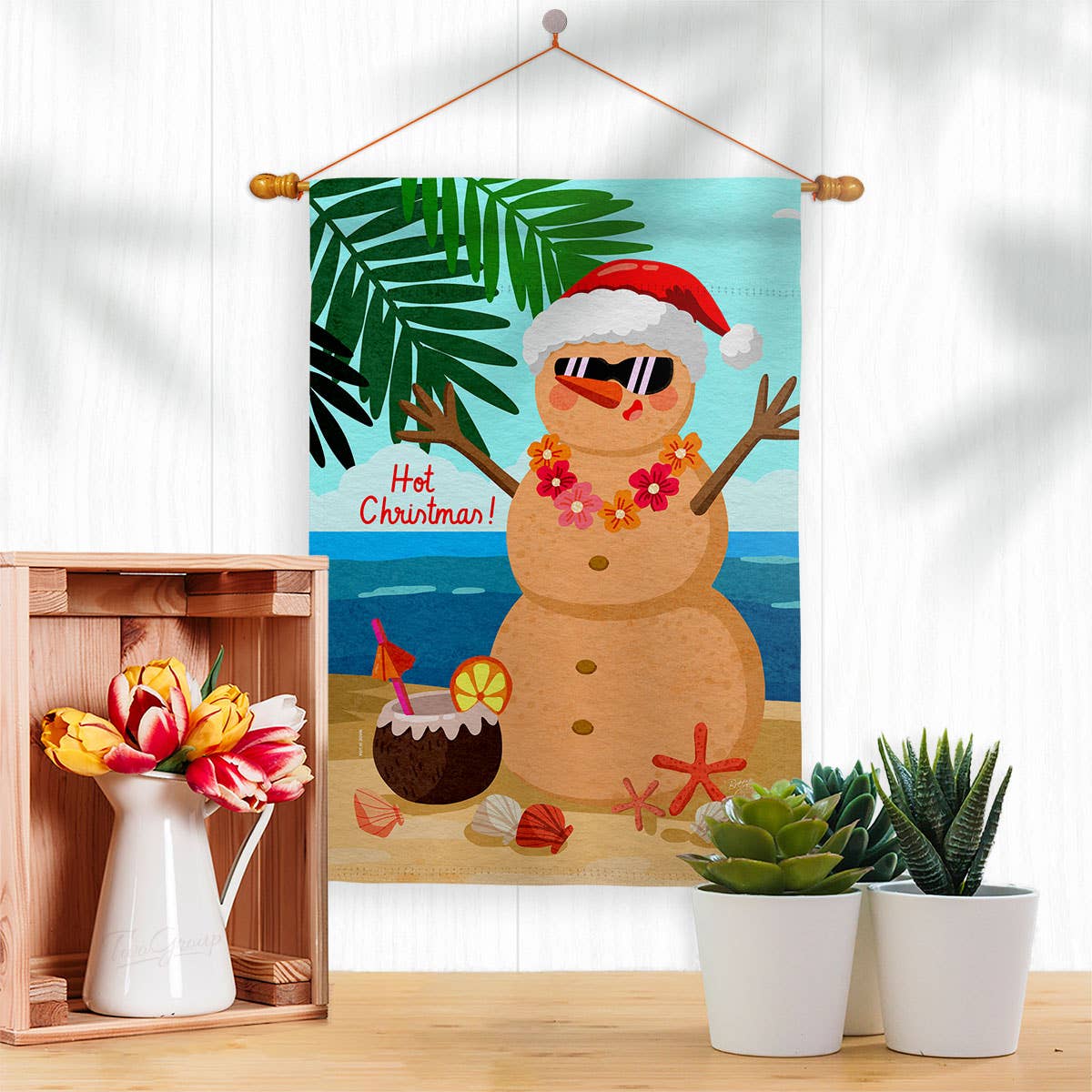 Two Group Flag Co - Wholesale Flag - Flag Hot Christmas July Garden House 2-Sided Home Décor2