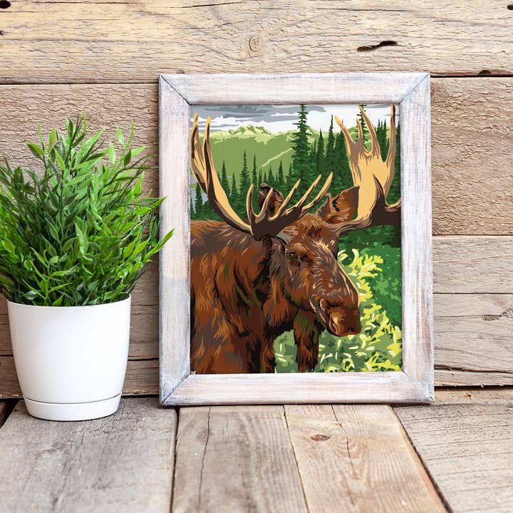 Visita Amistosa del Alce Impresión de Arte 8x10 para venta al por mayor de WE Travel Art