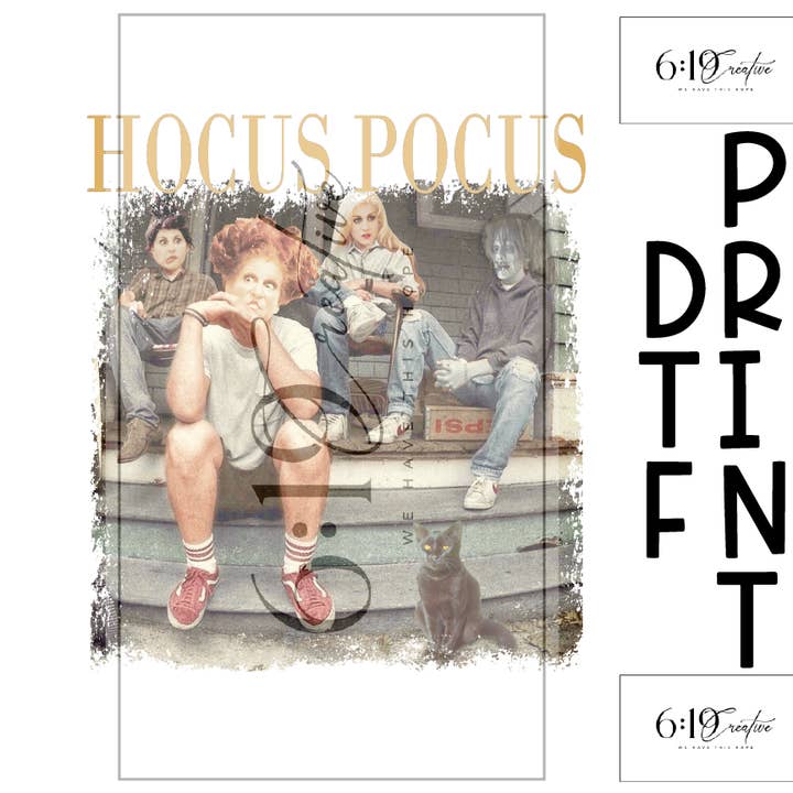 Hocus Pocus DTF Print for wholesale by 6:19 Creative