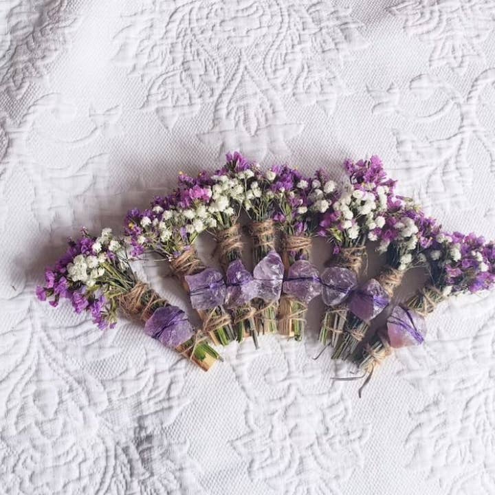 CharlieHaze - Wholesale Smudge Stick - Amethyst, Lavender and Palo Santo Smudge Stick