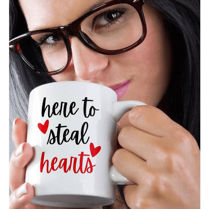 3dRose - Wholesale Coffee Mug - 3dRose, Here To Steal Hearts Valentine Gift For Anniversary For Wife Husband Girlfriend Boyfriend, Mug9