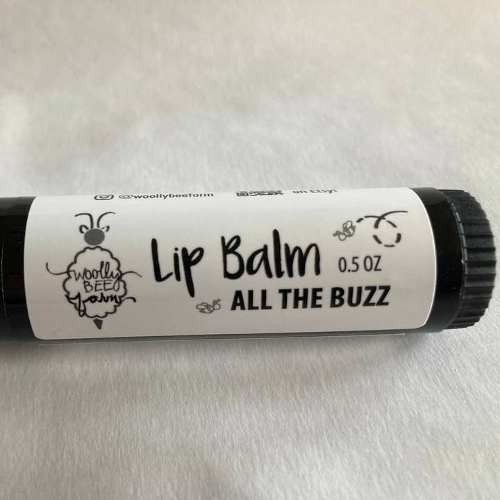 All the Buzz - Natural Lip Balm - 0.5 oz for wholesale by Woolly Bee Farm