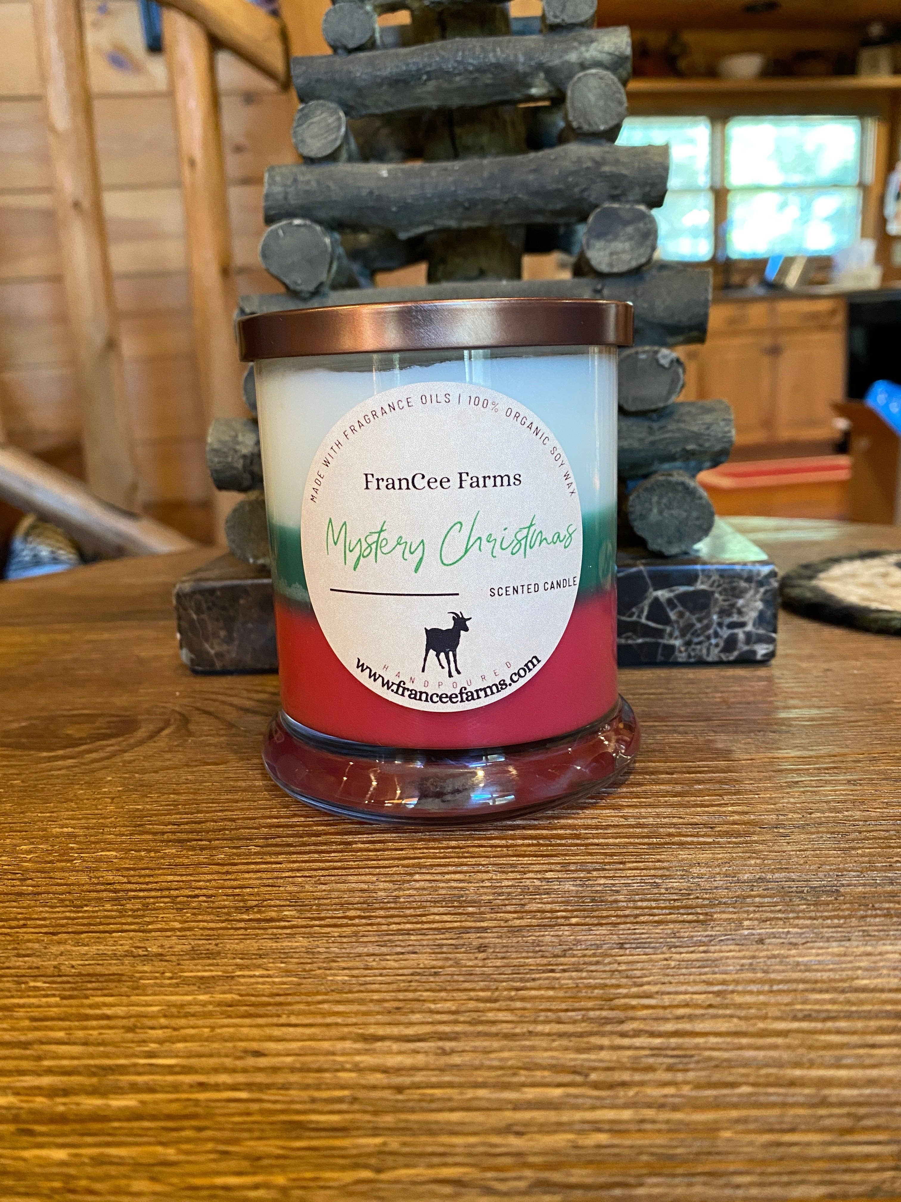 FranCee Farms – Großhandel Kerze im Glas / gefüllte Kerze – Mystery Weihnachtskerze (12/S)1