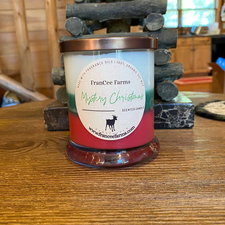 FranCee Farms – Großhandel Kerze im Glas / gefüllte Kerze – Mystery Weihnachtskerze (12/S)1