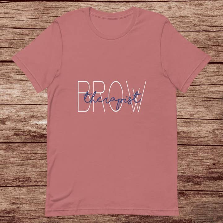 Brow Therapist | Esthetician Eyebrows Short-Sleeve Unisex T-Shirt for wholesale by BreakOut Outfitters