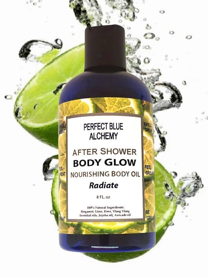 Radiate After Shower Body Glow for wholesale by Perfect Blue Alchemy