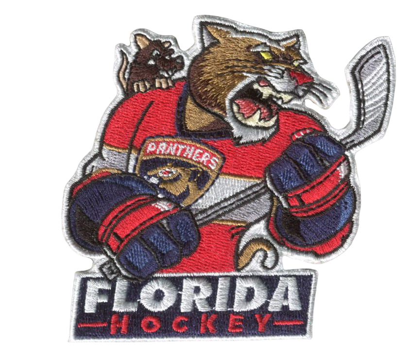 HEDi – wholesale Lapp – Florida Panthers maskotmärke 3,125”B x 3,5”H (Inte ett påstrykbart märke)0