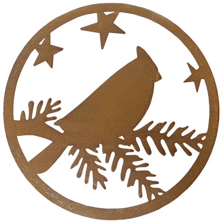 Round Cardinal Hanging Decor 16" for wholesale by Songs of Joy