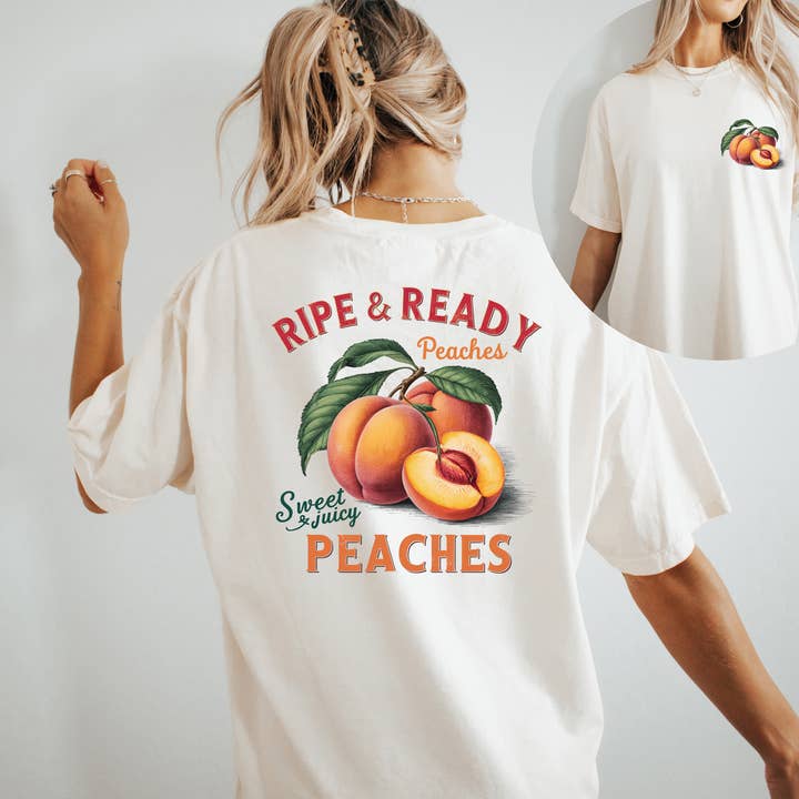 Pesche Fresh Market di Comfort Colors  per la vendita all'ingrosso da parte di One Nine