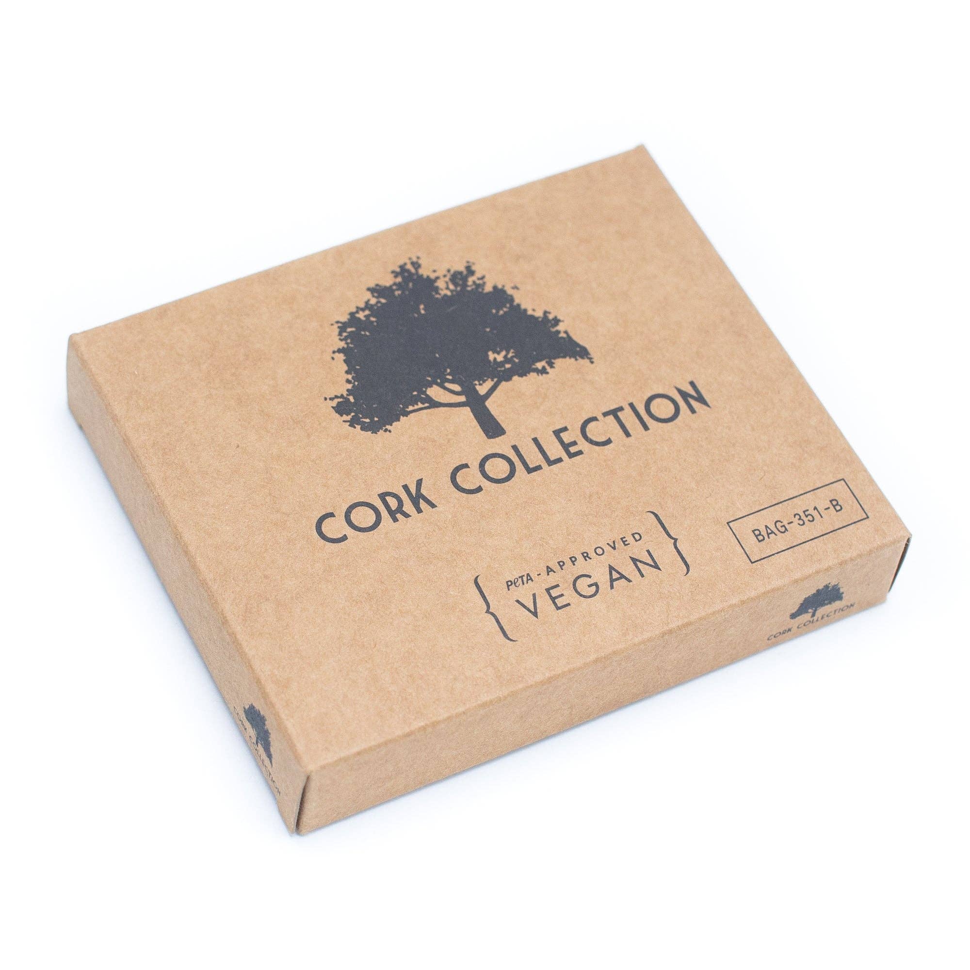 Meninas Bonitas Cork - Wholesale Wallet - Men's - Black and Brown cork slim card men wallet BAG-351-BD2