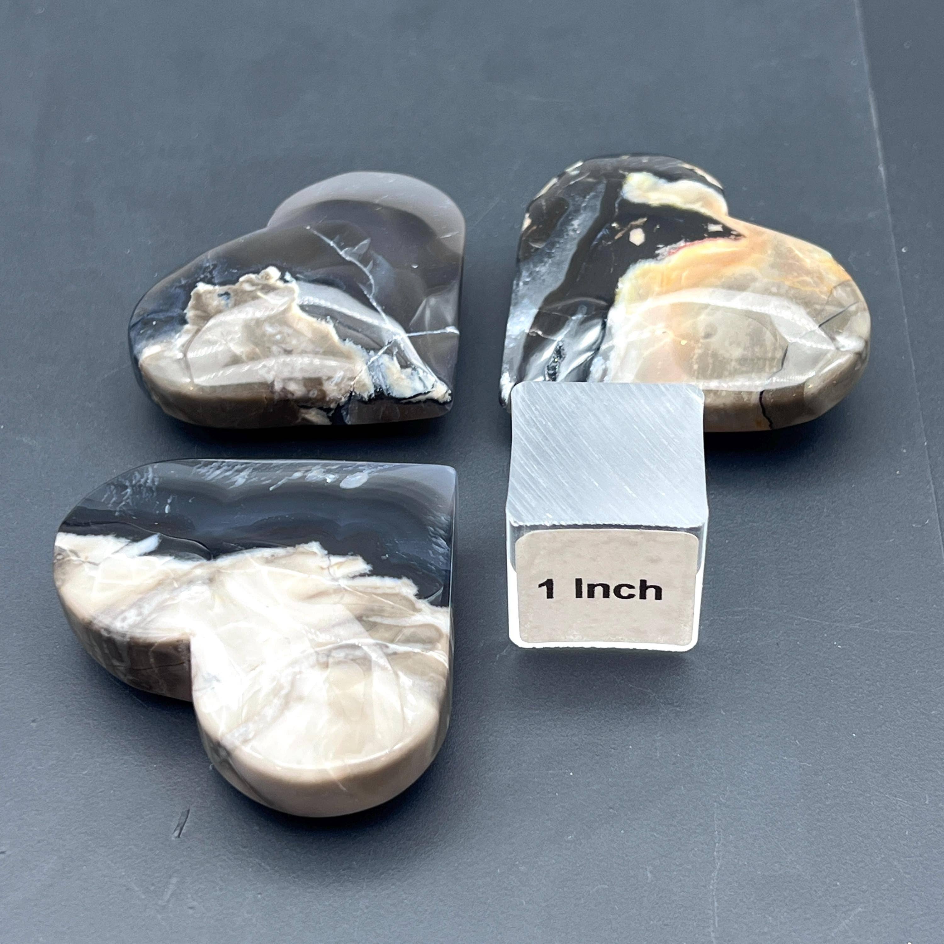 Crystal River Gems LLC – wholesale Andlig sten/kristall – Vulkanisk agat polerat hjärta2