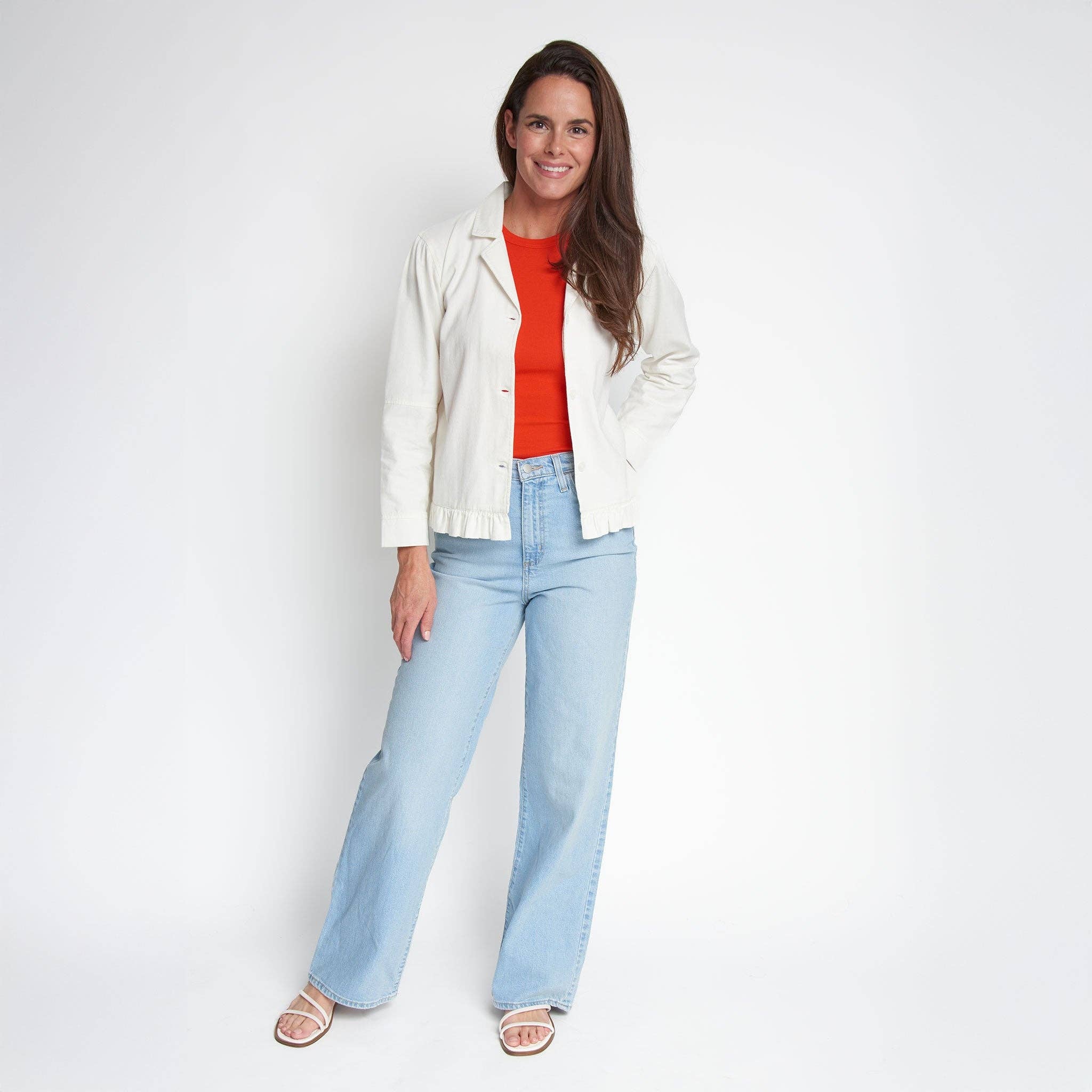 Howard's - Wholesale Jacket - Women's - Billie Lightweight Button Up Cotton Twill Jacket3