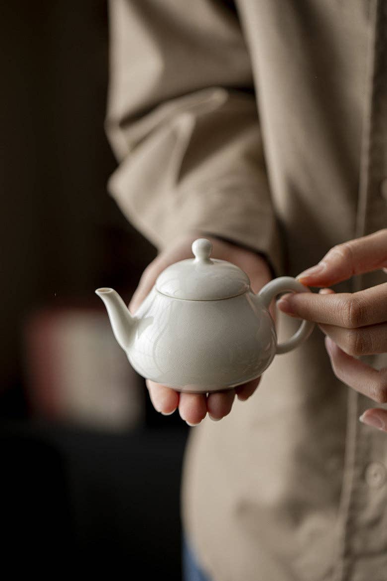 Gohobi （We cover U.S. import duties） – wholesale Tea pot – Gohobi Grass Ash Pear-Shaped Teapot4