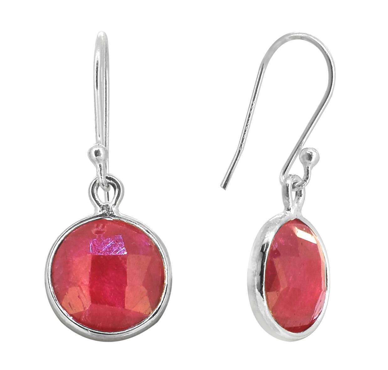 Tiramisu – wholesale Dangle earrings – Corundum Ruby 925 Sterling Silver Dangle Earrings1