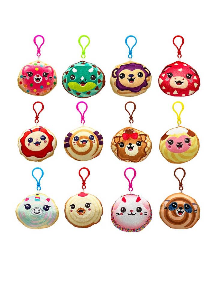 Cookiemonium⢠3" Scented Cookie Clip-On Plush in Display for wholesale by License 2 Play Toys