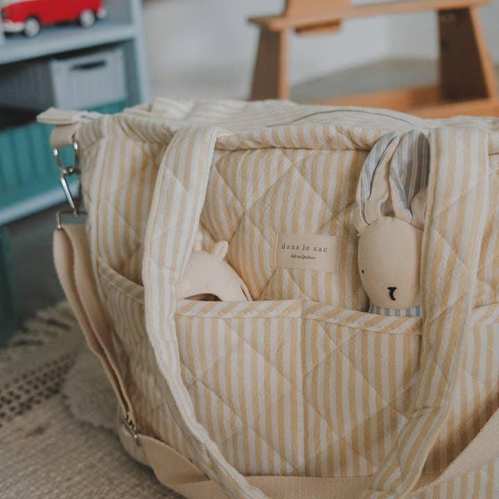 Dans le sac - Wholesale Diaper Bag - Baby - Organic cotton diaper bag - Striped collection4