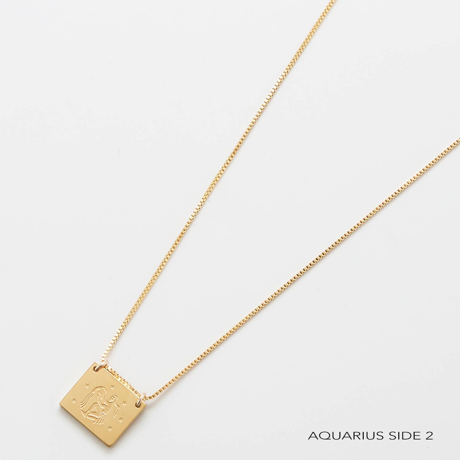 Admiral Row Jewelry - Wholesale Pendant/Charm Necklace - Zodiac Double-Sided Astrology Gold Filled Necklace - Personalization Jewelry1