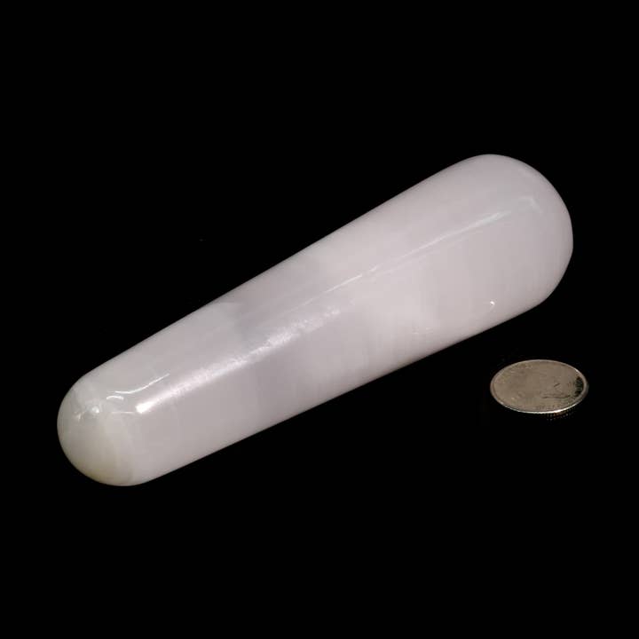 Calcite Mangano Massage Wand Rounded JB2 for wholesale by Stonebridge Imports