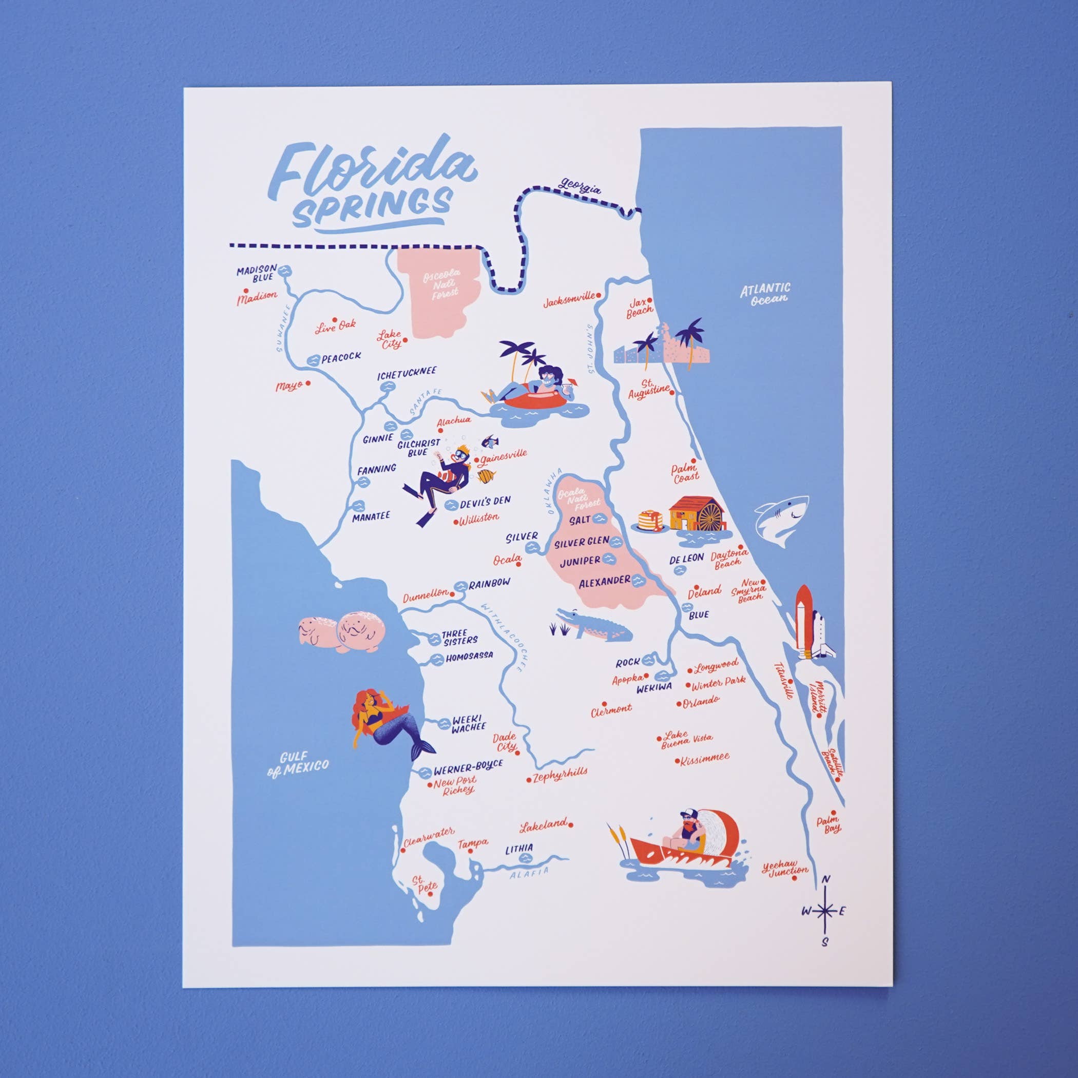 Little Known Goods - Wholesale Map - Florida Springs Map1