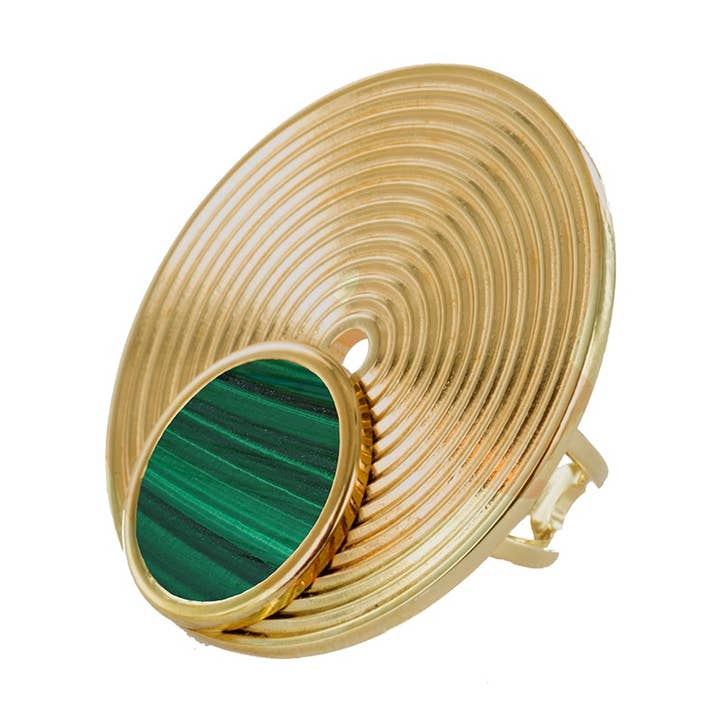 Spire XL Natural Stone Ring for wholesale by Lovelyday bijoux