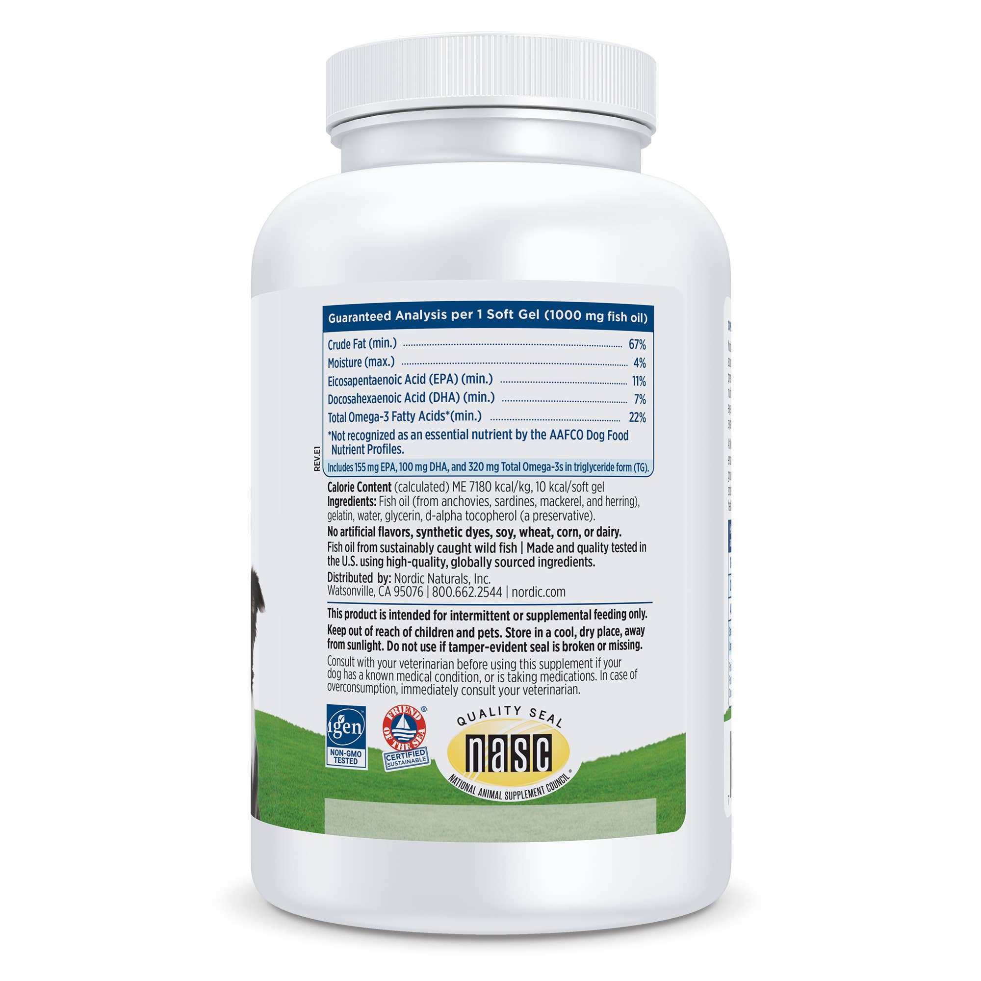 Nordic Naturals - Wholesale Pet Supplement - Dog - Omega-3 Pet Soft Gels Supplement - Unflavored • 180 Ct2