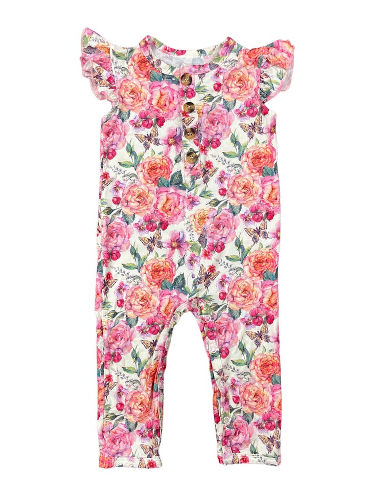 Cecelia Cap Sleeve Romper for wholesale by Ellie K’s Closet Co.