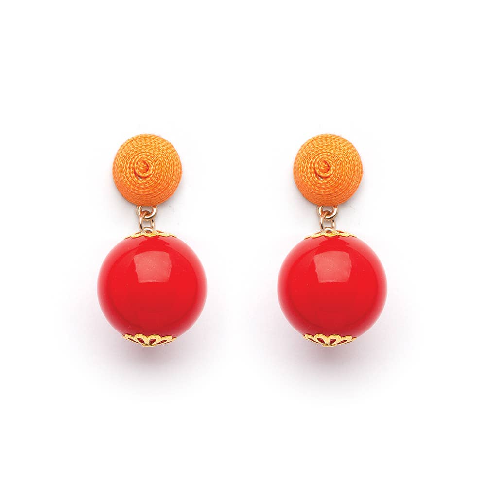 Fornash - Wholesale Dangle Earrings - Thread Earrings - Candy - Red8