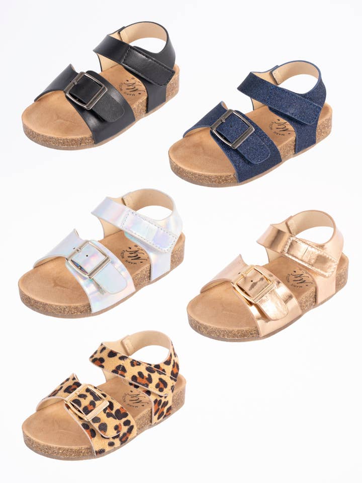 Marie Nicole Clothing - Wholesale Sandals - Kids - Buckle Front Sandal- Big Kid Sizes
