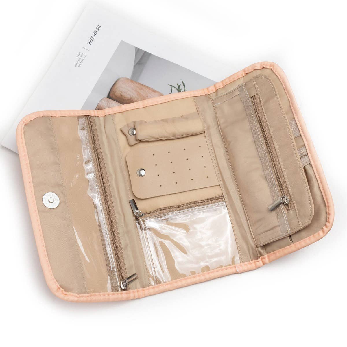 wandf - Wholesale Jewellery box/organiser - Portable Travel Jewelry Organizer Roll,Foldable for Earrings14