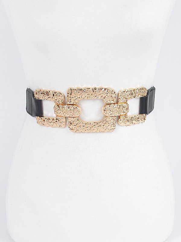 Multi Metal Plus Size Elastic Belt for wholesale by Shop Neighbors
