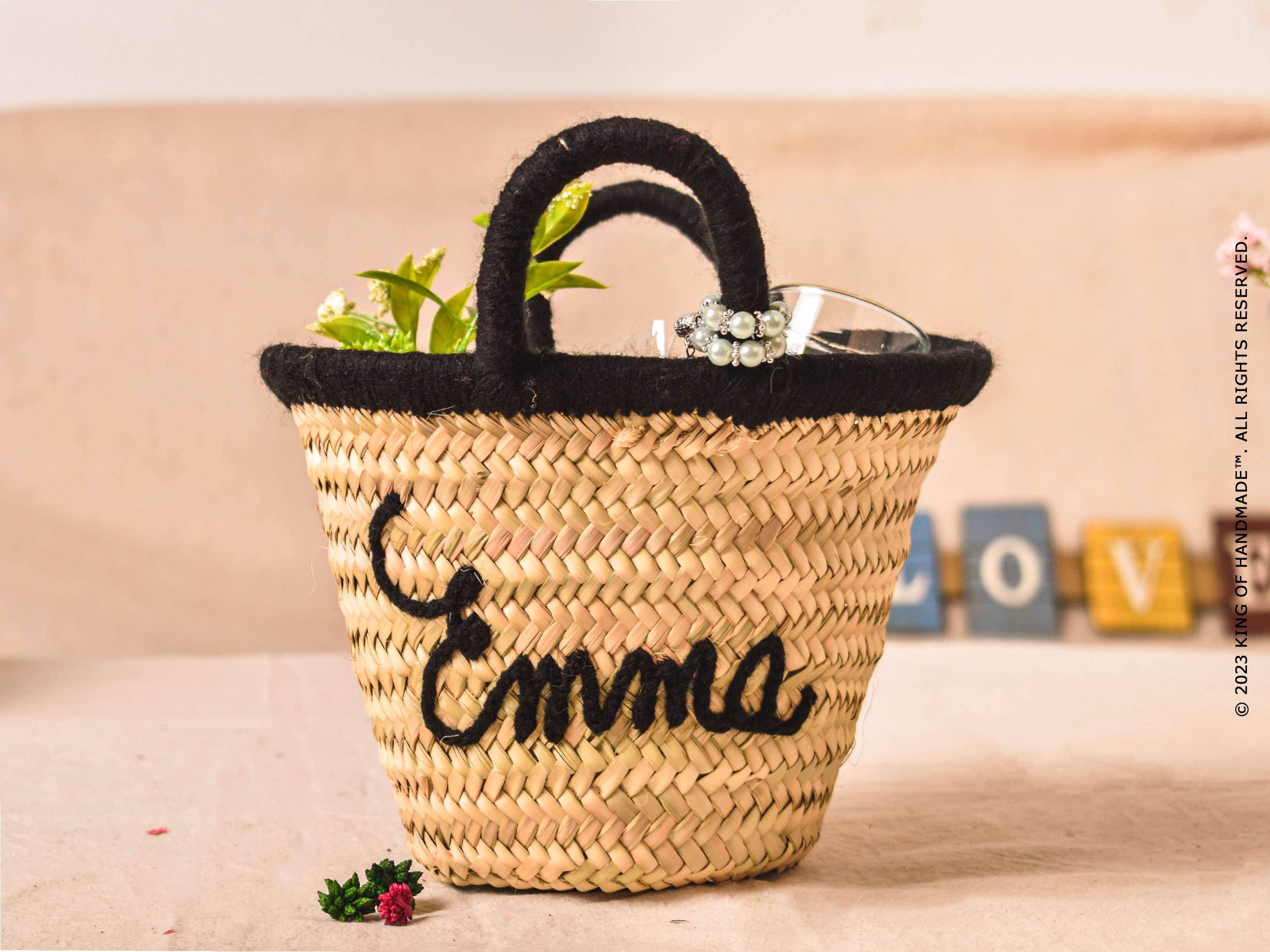 King Of Handmade - Wholesale Beach Bag - Custom embroidered handbags For Bride, Bridal party Gift18