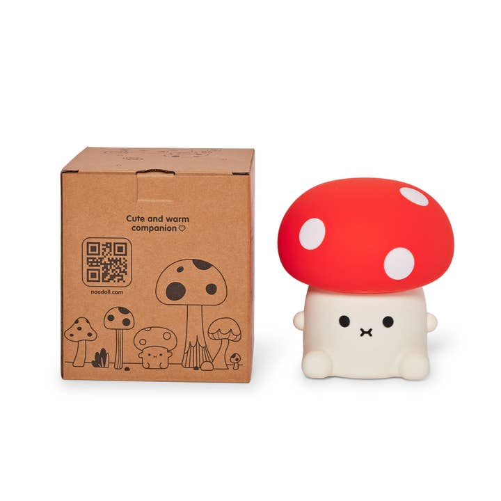 Noodoll – Luz noturna por atacado – Little Light Ricemogu - Cogumelo vermelho e branco3