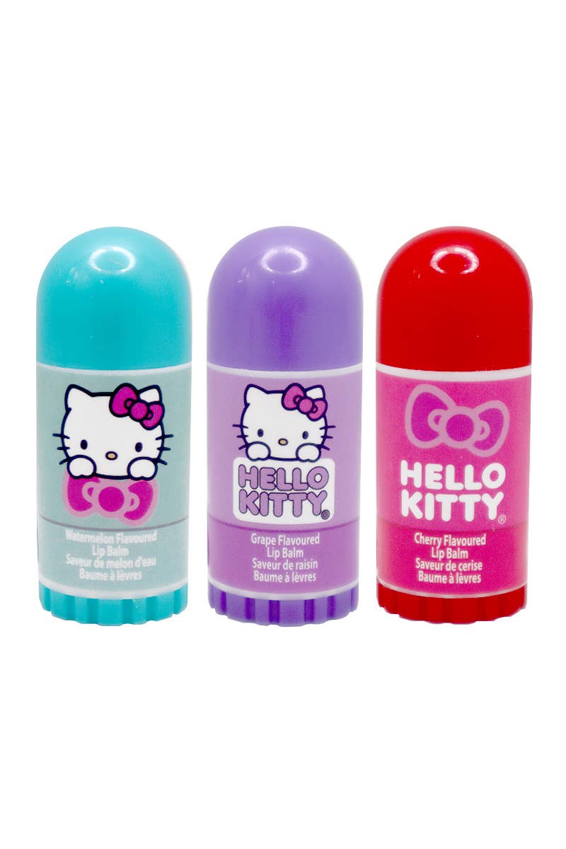 PINEAPPLE Beauty - Wholesale Lip Balm Set - UPD HK1090GG Hello Kitty Lip balms w/ pouch set - 12 set2