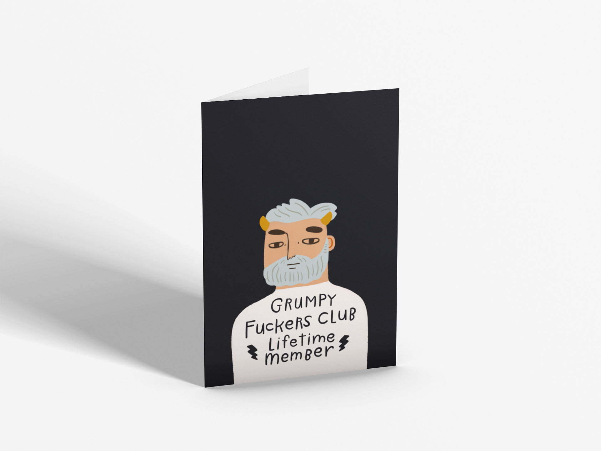 Disrupted Industries - Wholesale Everyday greeting card - Grumpy Fuckers Club - Lifetime Member Card0