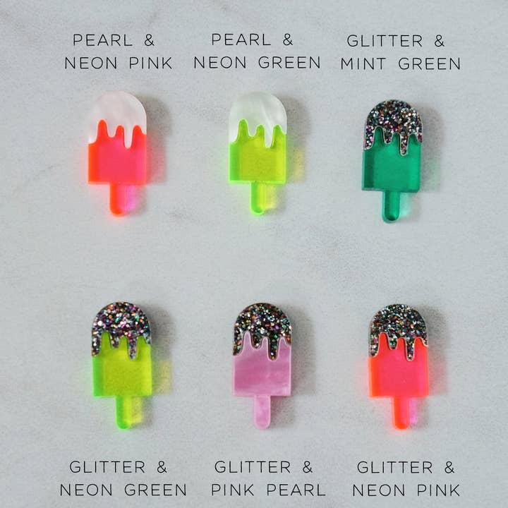 BAT/DOG Jewelry Design – Engroshandel Hængeøreringe og creoløreringe – Lucite Popsicle øreringe6