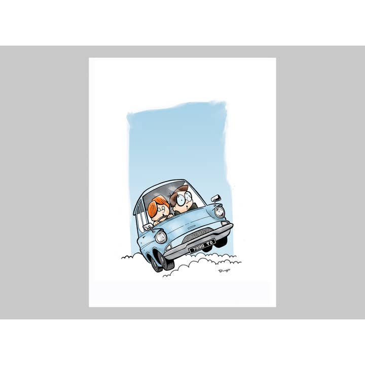 Harry Potter, Ron en de betoverde auto „Waar is de trein?” voor wholesale door Art of Pringo