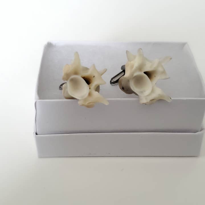 Unieke manchetknopen van bot voor wholesale door Shadow Ossuarium Shop